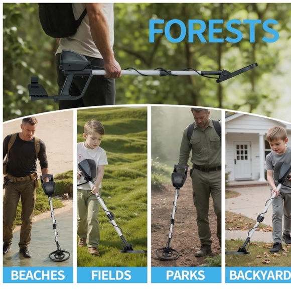 P933 MRTREASURES Pro Metal Detector Gold & Coin Hunting with Headphones - Picture 6 of 6